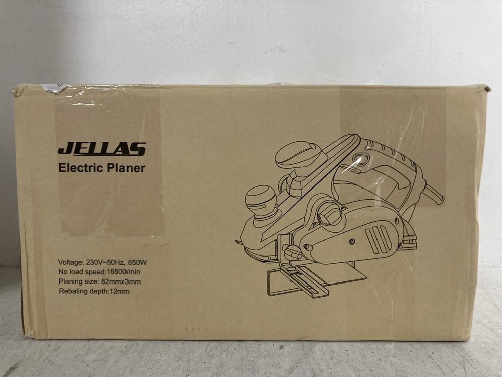 Lot 512  
            Chesterfield SR47 - Parcel Delivery Only 

                
JELLAS ELECTRIC PLANER - MODEL NO. B08BRYLDXQ (LOCATION: G1)