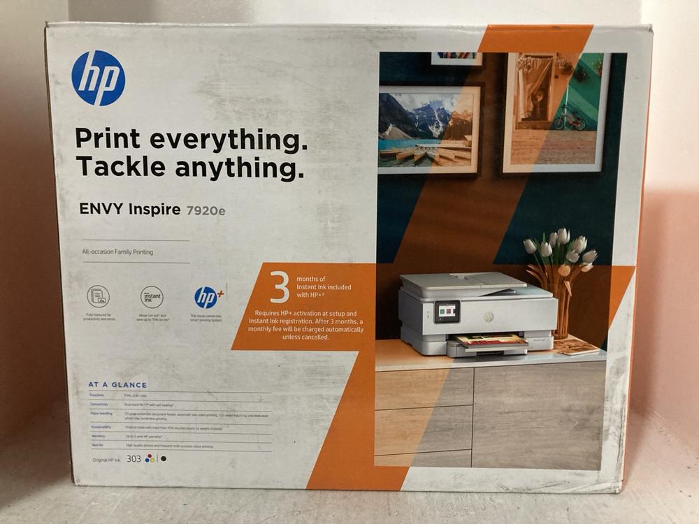 Lot 513  
            Chesterfield SR47 - Parcel Delivery Only 

                
HP ENVY INSPIRE 7920E PRINTER (LOCATION: G1)