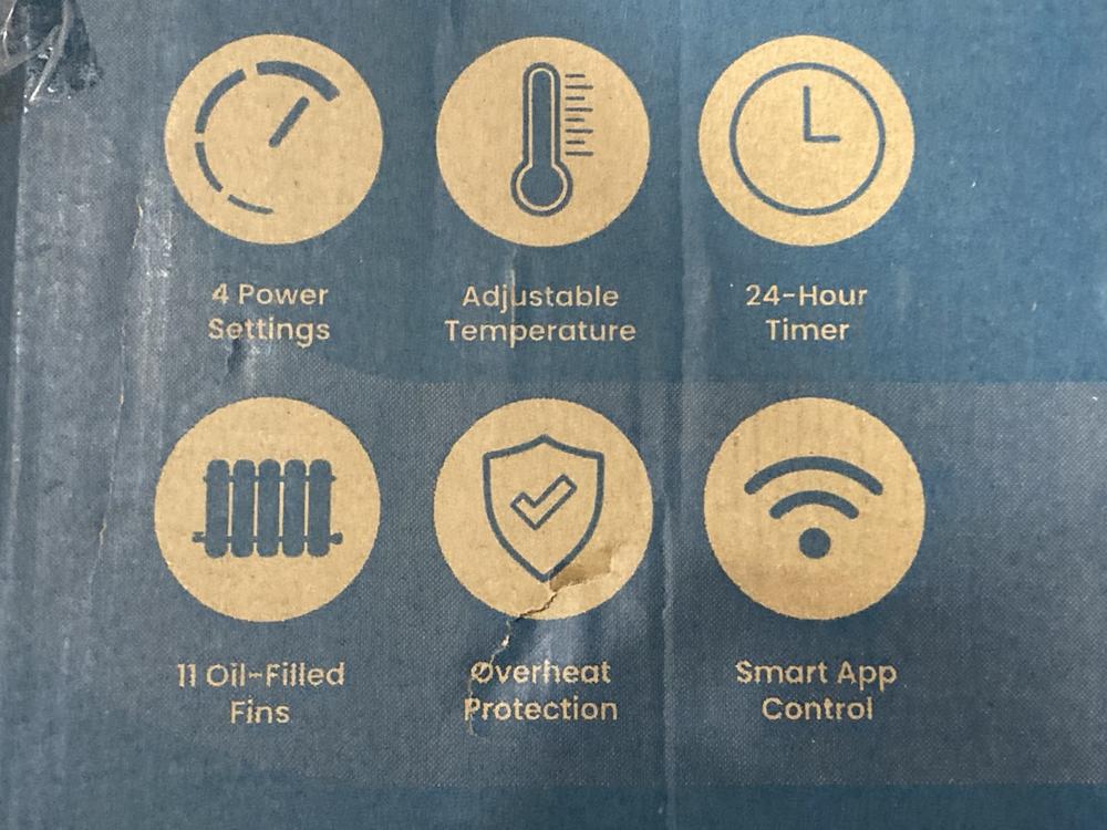 Lot 514  
            Chesterfield SR47 - Parcel Delivery Only 

                
PROBREEZE OMNIWARM 2500W SMART OIL FILLED RADIATOR (LOCATION: G1)