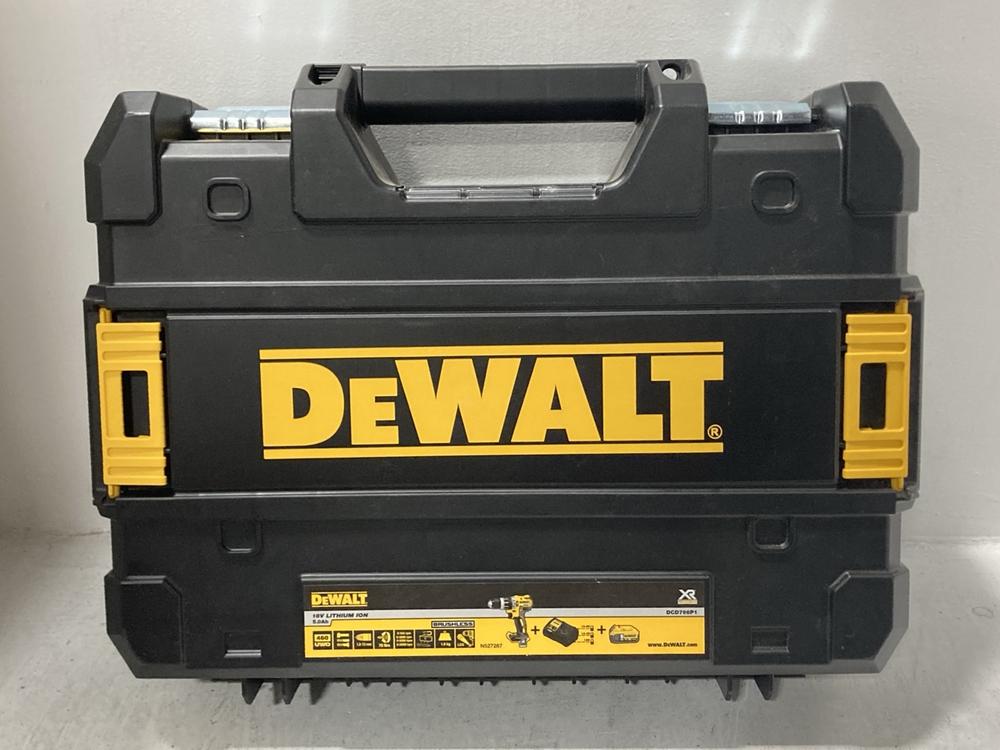 Lot 519  
            Chesterfield SR47 - Parcel Delivery Only 

                
DEWALT DCD796P1 CORDLESS DRILL. (LOCATION: G2)