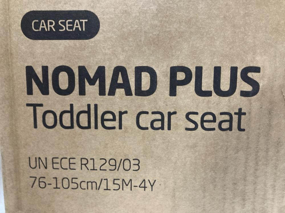 Lot 528  
            Chesterfield SR47 - Parcel Delivery Only 

                
MAXI COSI NOMAD PLUS TODDLER CAR SEAT ORIGINAL RRP £120 (LOCATION: G2)