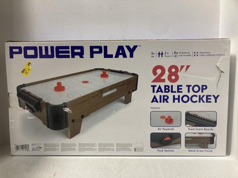 Lot 549  
            Chesterfield SR47 - Parcel Delivery Only 

                
POWER PLAY 28" TABLE TOP AIR HOCKEY TO INCLUDE HARRY POTTER HOGWARTS EXPRESS TRAI...