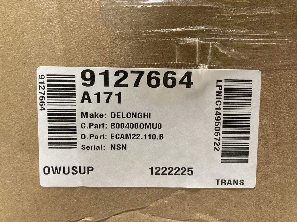 Lot 553  
            Chesterfield SR47 - Parcel Delivery Only 

                
DELONGHI MAGNIFICA S AUTOMATIC COFFEE MACHINE ORIGINAL RRP £299 - MODEL NO. ECAM2...