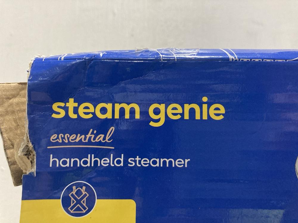 Lot 556  
            Chesterfield SR47 - Parcel Delivery Only 

                
RUSSELL HOBBS STEAM GENIE TO INCLUDE 2 X TEFAL EXPRESS STEAM (LOCATION: G3)