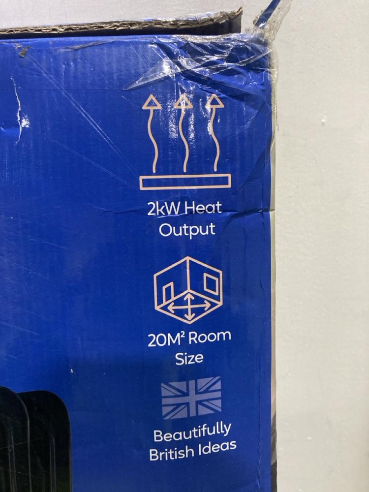 Lot 558  
            Chesterfield SR47 - Parcel Delivery Only 

                
RUSSELL HOBBS OIL FILLED FIN RADIATOR (LOCATION: G3)