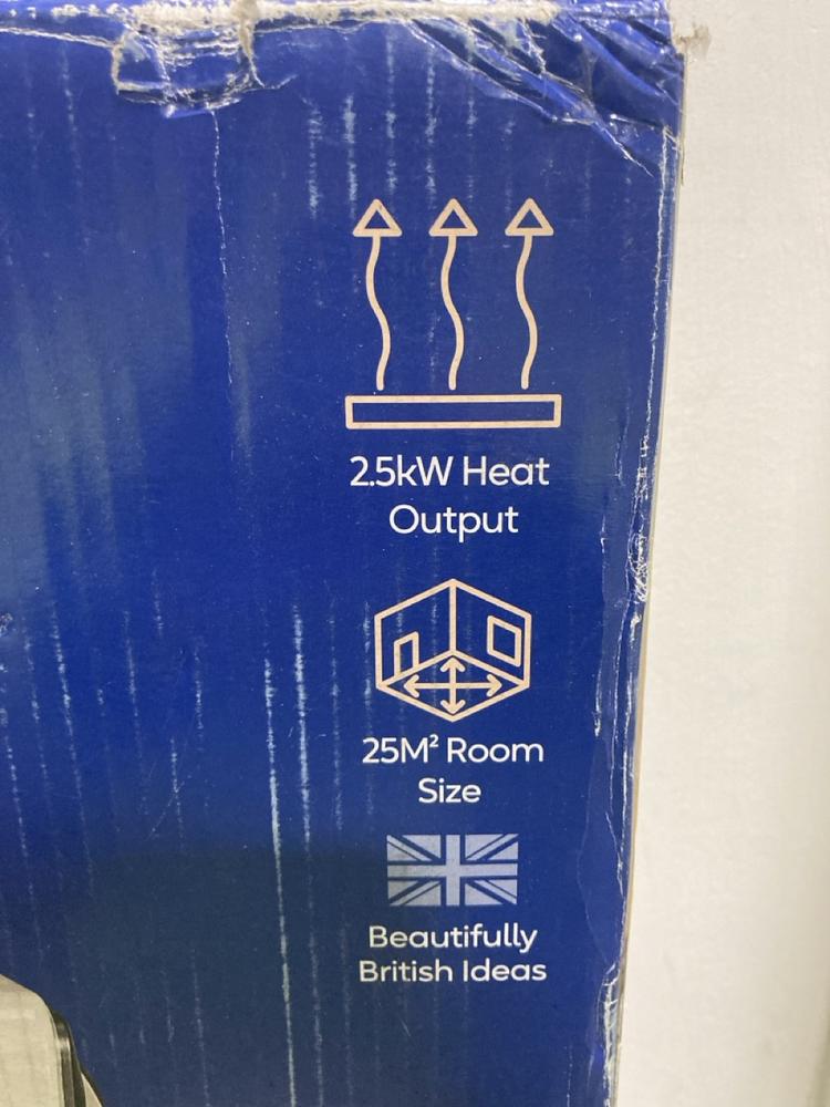 Lot 559  
            Chesterfield SR47 - Parcel Delivery Only 

                
RUSSELL HOBBS OIL FILLED FIN RADIATOR (LOCATION: G3)
