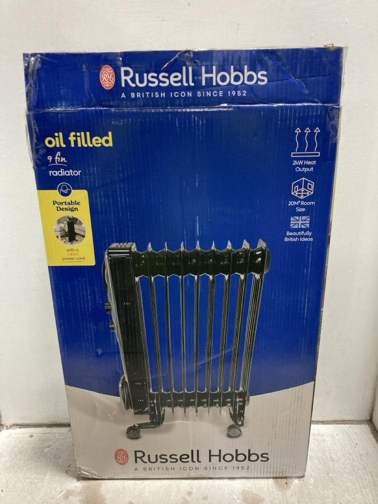 Lot 566  
            Chesterfield SR47 - Parcel Delivery Only 

                
RUSSELL HOBBS OIL FILLED RADIATOR 9 FIN (LOCATION: G3)