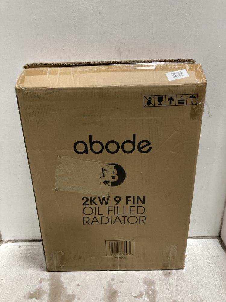 Lot 567  
            Chesterfield SR47 - Parcel Delivery Only 

                
ABODE 2KW 9 FIN OIL FILLED RADIATOR (LOCATION: G3)