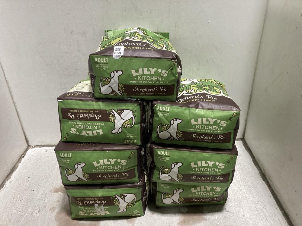 Lot 569  
            Chesterfield SR47 - Parcel Delivery Only 

                
6 X LILY'S KITCHEN SHEPHERD'S PIE ADULT DOG FOOD 2.5KG. (LOCATION: G3)