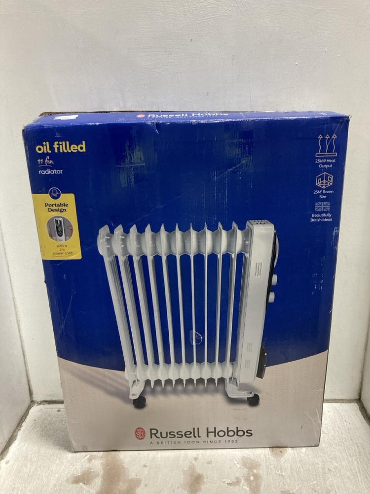 Lot 573  
            Chesterfield SR47 - Parcel Delivery Only 

                
RUSSELL HOBBS 11 FIN OIL FILLED RADIATOR. (LOCATION: G3)
