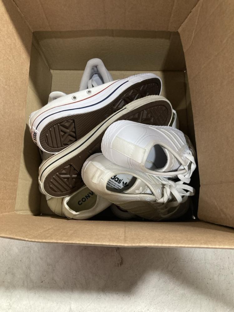 Lot 589  
            Chesterfield SR47 - Parcel Delivery Only 

                
4 X ASSORTED TRAINERS TO INCLUDE ADIDAS TRAINERS 3 & 4. (LOCATION: G4)