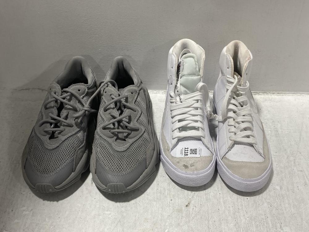 Lot 604  
            Chesterfield SR47 - Parcel Delivery Only 

                
6 X ASSORTED SHOES TO INCLUDE NIKE AIR FORCE 1 TRAINERS IN WHITE SIZES 3.5 & 5.5 ...