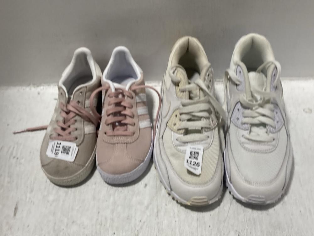 Lot 605  
            Chesterfield SR47 - Parcel Delivery Only 

                
4 X ASSORTED SHOES TO INCLUDE ADIDAS CHILDRENS GAZELLE TRAINERS IN PINK SIZES 12K...