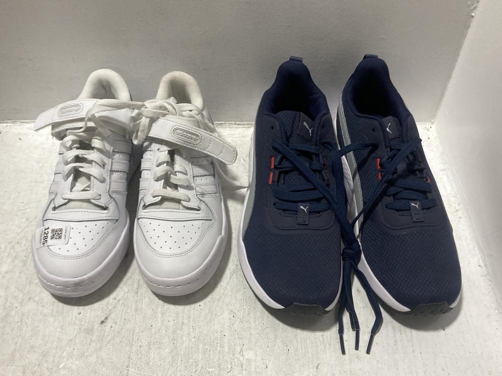 Lot 622  
            Chesterfield SR47 - Parcel Delivery Only 

                
6 X ASSORTED SHOES TO INCLUDE PUMA TRAINERS IN WHITE SIZE UK 1 TO INCLUDE REEBOK ... - Image 3