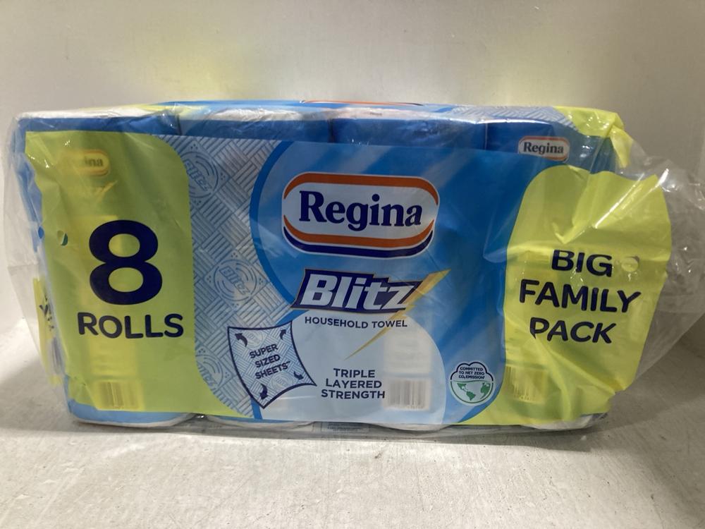 Lot 627  
            Chesterfield SR47 - Parcel Delivery Only 

                
5 X ASSORTED TOILET TISSUE TO INCLUDE REGINA TOILET TISSUE 8 ROLLS (LOCATION: G6)