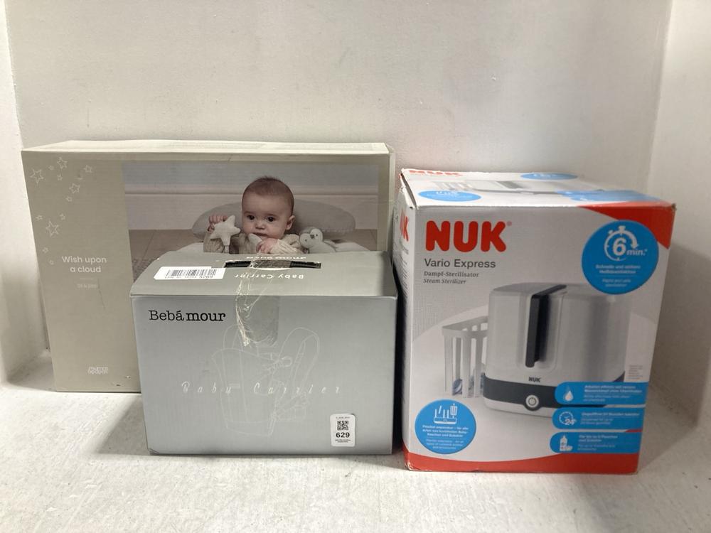 Lot 629  
            Chesterfield SR47 - Parcel Delivery Only 

                
3 X ASSORTED ITEMS TO INCLUDE NUKVARIO EXPRESS STEAM STERILISER (LOCATION: G6)