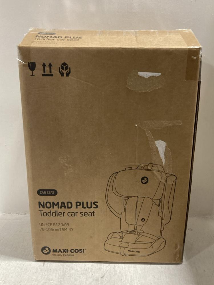 Lot 630  
            Chesterfield SR47 - Parcel Delivery Only 

                
MAXI COSI NOMAD PLUS CAR SEAT (LOCATION: G6)
