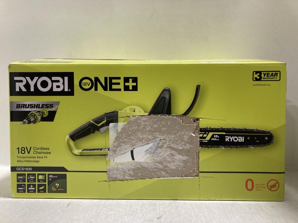 Lot 632  
            Chesterfield SR47 - Parcel Delivery Only 

                
RYOBI ONE PLUS CORDLESS CHAINSAW (LOCATION: F10) 18+ PROOF OF ID