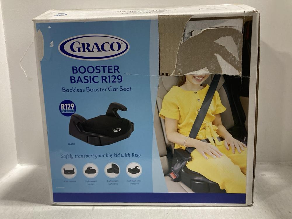 Lot 633  
            Chesterfield SR47 - Parcel Delivery Only 

                
GRACO BOOSTER BASIC R129 (LOCATION: G6)