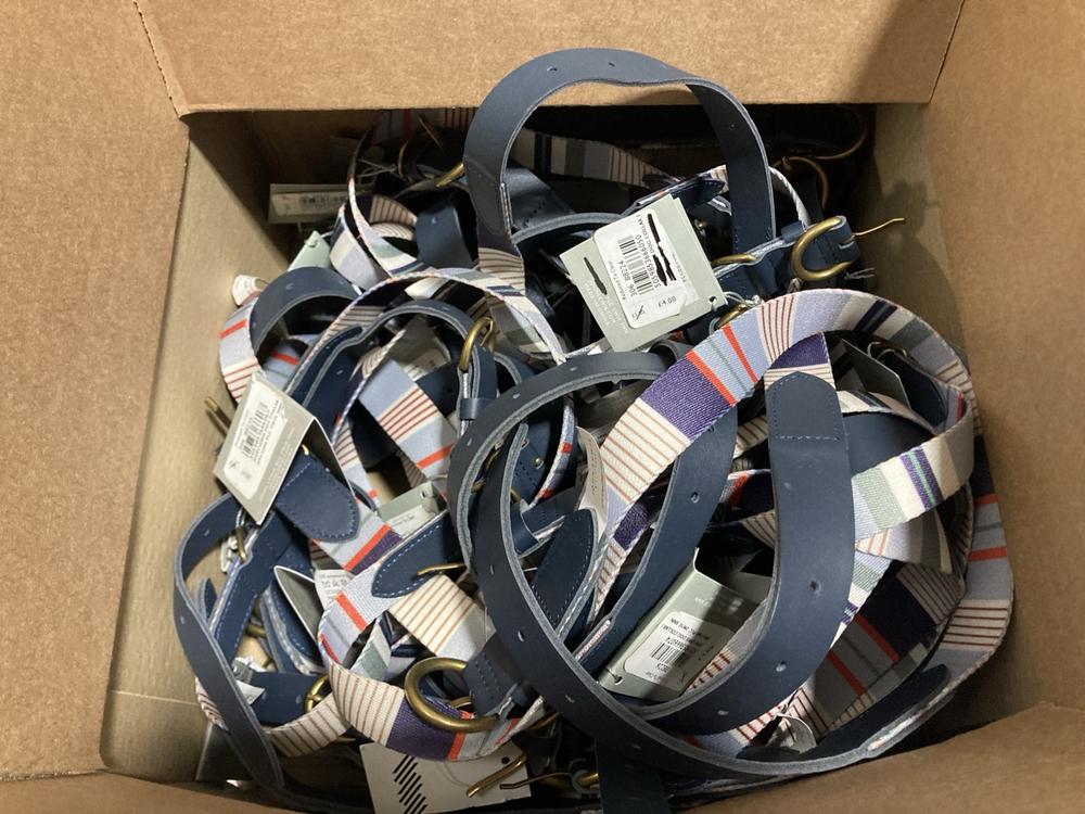 Lot 640  
            Chesterfield SR47 - Parcel Delivery Only 

                
BOX OF JOHN LEWIS DOG COLLARS IN MULTICOLOUR -80014 (LOCATION: G6) - Image 3