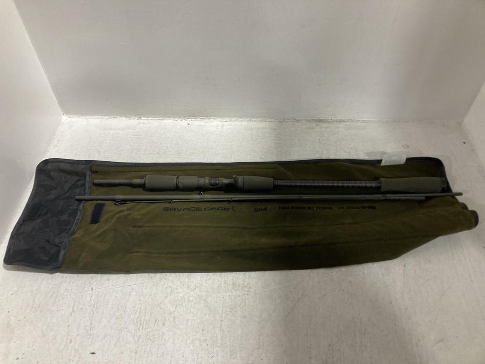 Lot 678  
            Chesterfield SR47 - Parcel Delivery Only 

                
SAVAGE GEAR SG4 FAST GAME BAITCAST TRAVEL ROD ORIGINAL RRP £101 (LOCATION: G8)