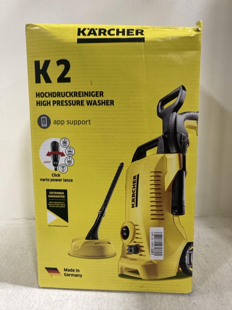 Lot 679  
            Chesterfield SR47 - Parcel Delivery Only 

                
KARCHER K2 POWER CONTROL PRESSURE WASHER ORIGINAL RRP £99 (LOCATION: G8)