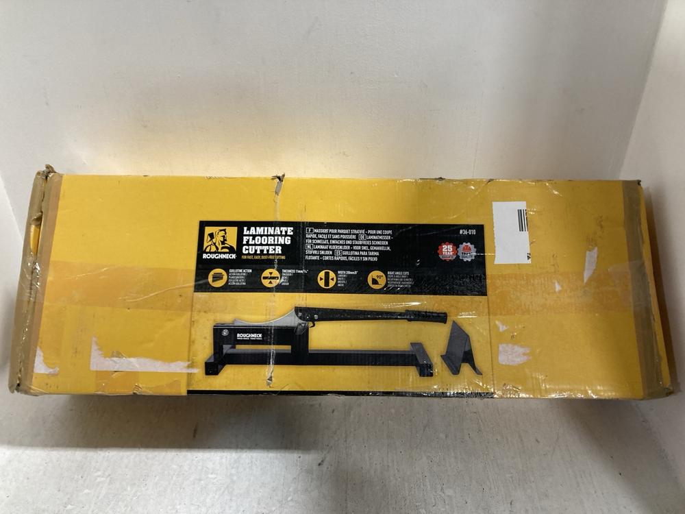 Lot 681  
            Chesterfield SR47 - Parcel Delivery Only 

                
ROUGHNECK LAMINATE FLOORING CUTTER (LOCATION: G8)