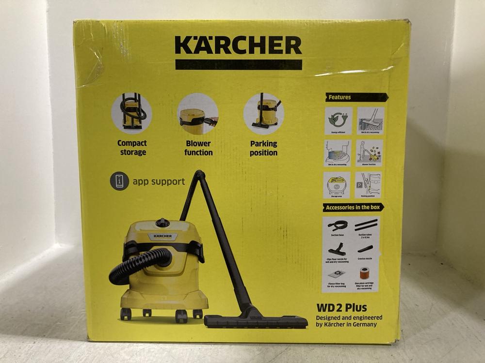Lot 683  
            Chesterfield SR47 - Parcel Delivery Only 

                
KARCHER WD2 PLUS WET AND DRY VACUUM CLEANER (LOCATION: G8) - Image 3