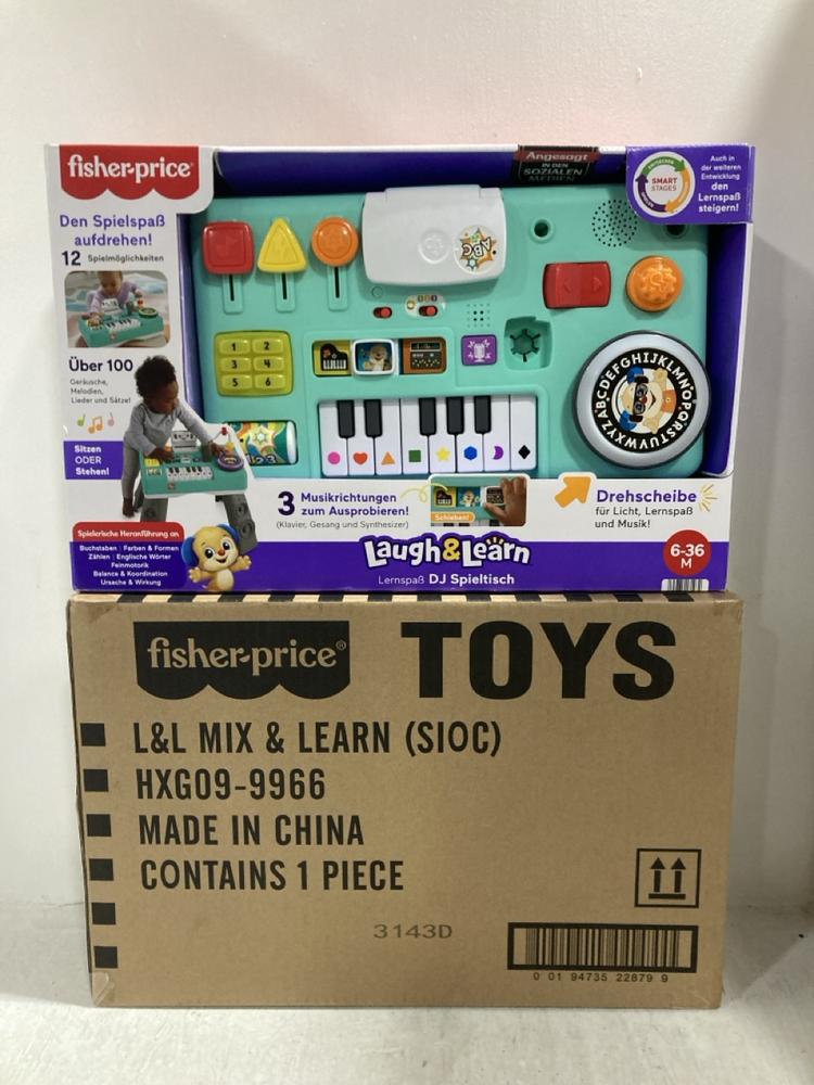 Lot 690  
            Chesterfield SR47 - Parcel Delivery Only 

                
2 X FISHER PRICE MIX AND LEARN CHILDRENS TOYS (IN GERMAN) (LOCATION: G8)