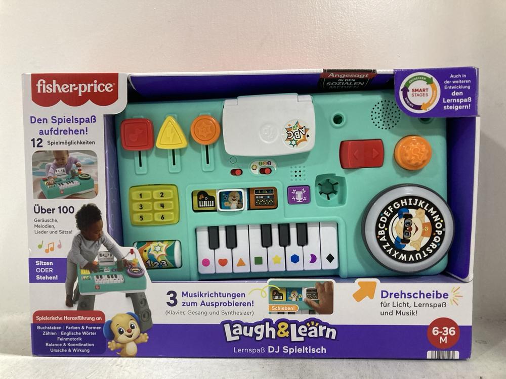 Lot 690  
            Chesterfield SR47 - Parcel Delivery Only 

                
2 X FISHER PRICE MIX AND LEARN CHILDRENS TOYS (IN GERMAN) (LOCATION: G8) - Image 4