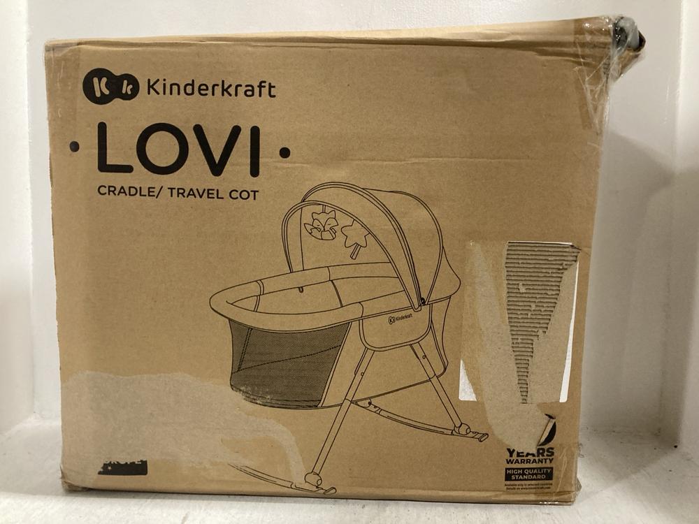 Lot 698  
            Chesterfield SR47 - Parcel Delivery Only 

                
KINDERKRAFT LOVI TRAVEL COT (LOCATION: G8)
