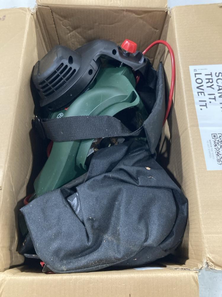 Lot 706  
            Chesterfield SR47 - Parcel Delivery Only 

                
BOSCH UNIVERSALGARDENTIDY 3000 CORDED GARDEN VACUUM TO INCLUDE EINHELL CORDLESS L...