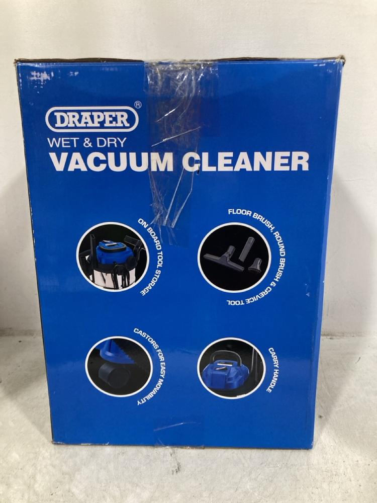 Lot 707  
            Chesterfield SR47 - Parcel Delivery Only 

                
DRAPER WET & DRY VACUUM CLEANER. (LOCATION: G9) - Image 4