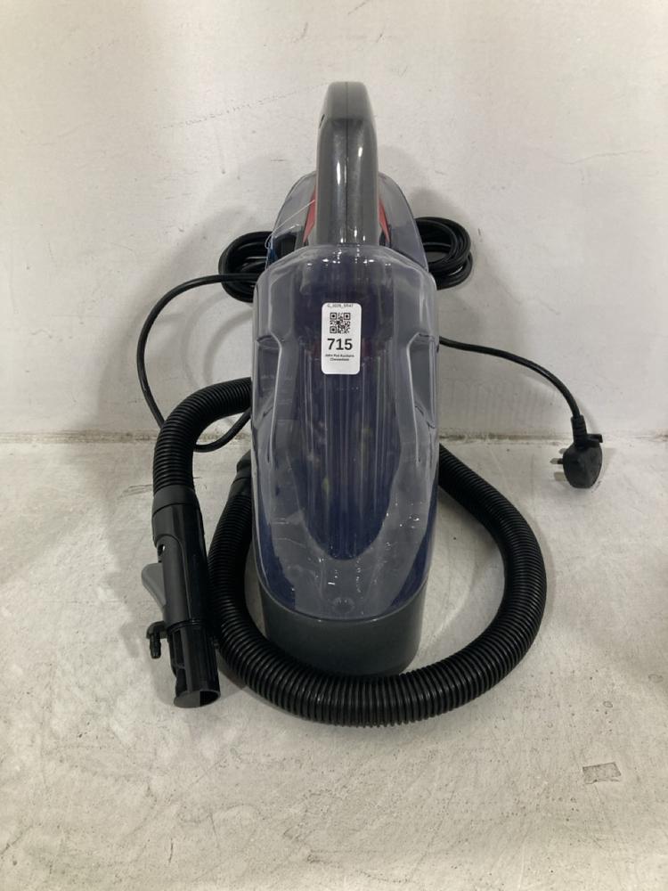 Lot 715  
            Chesterfield SR47 - Parcel Delivery Only 

                
BISSELL SPOT CLEANER (LOCATION: G9)