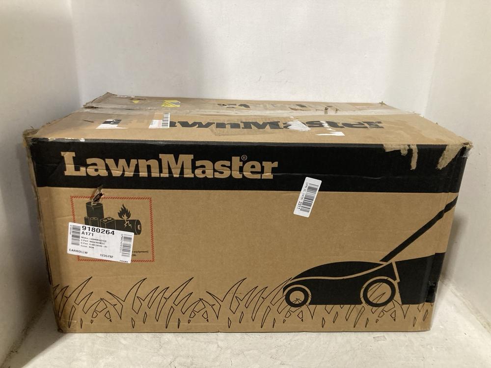 Lot 720  
            Chesterfield SR47 - Parcel Delivery Only 

                
LAWNMASTER 34CM 24V LITHIUM-ION CORDLESS MOWER. (LOCATION: G9)