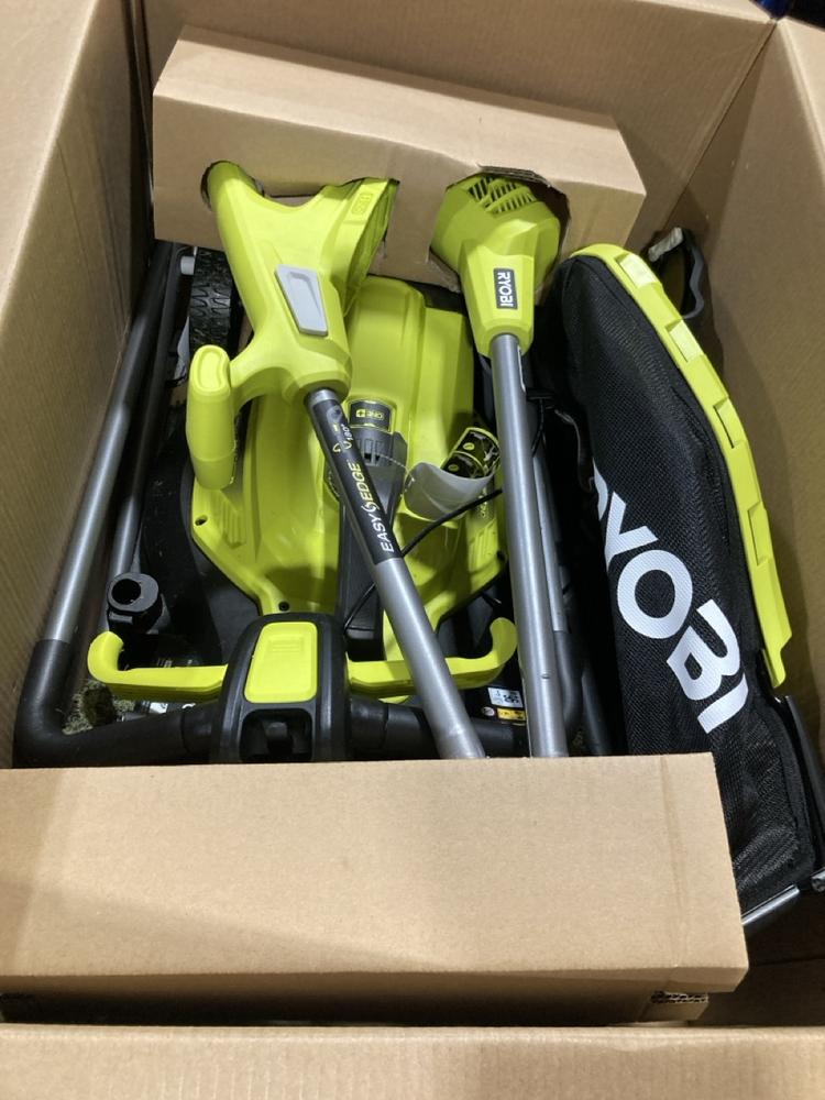 Lot 721  
            Chesterfield SR47 - Parcel Delivery Only 

                
RYOBI ONE 18V ONE + CORDLESS LAWNMOWER & GRASS TRIMMER. (LOCATION: G9) - Image 2