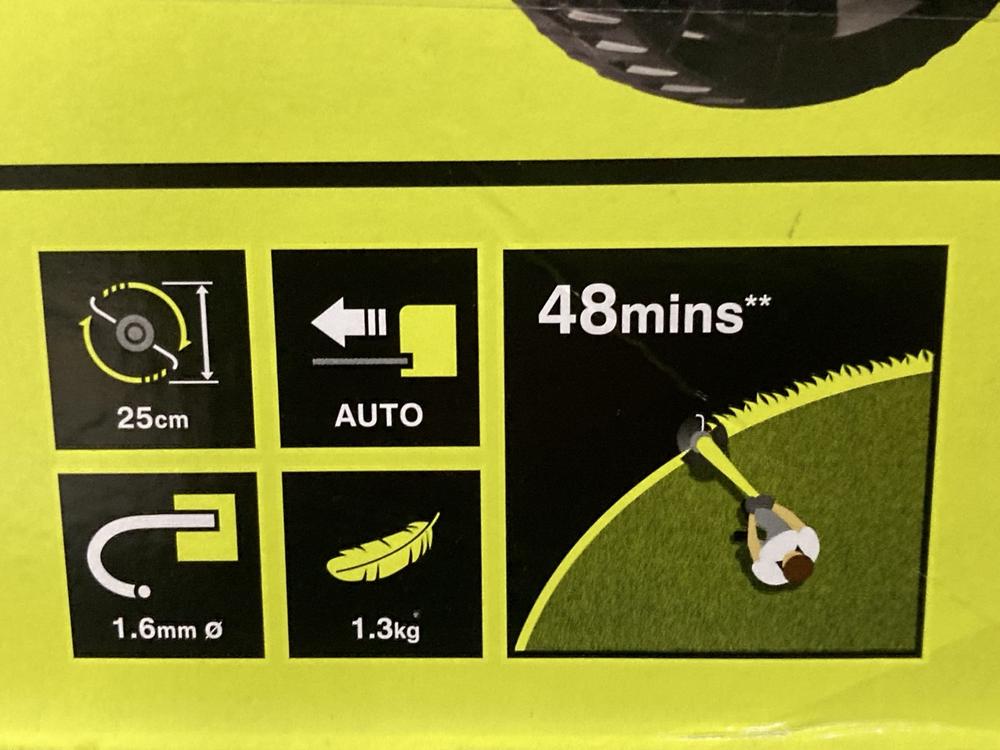 Lot 721  
            Chesterfield SR47 - Parcel Delivery Only 

                
RYOBI ONE 18V ONE + CORDLESS LAWNMOWER & GRASS TRIMMER. (LOCATION: G9) - Image 3