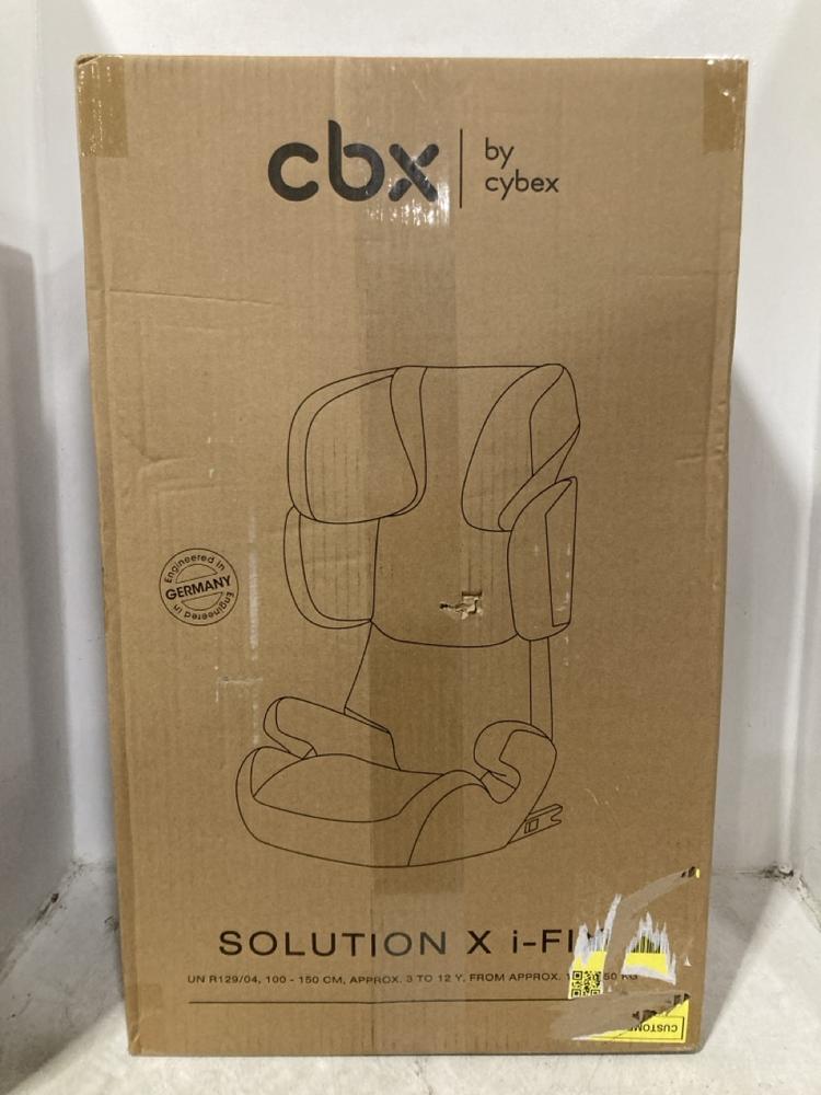 Lot 722  
            Chesterfield SR47 - Parcel Delivery Only 

                
CBX BY CYBEX SOLUTION I-FIX CAR SEAT 100-150CM. (LOCATION: G9)