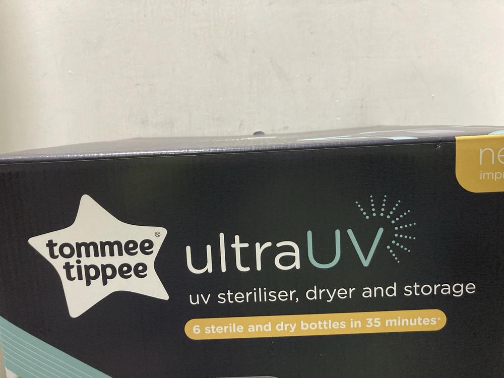 Lot 726  
            Chesterfield SR47 - Parcel Delivery Only 

                
TOMMEE TIPPEE ULTRA UV UV STERALISER ,DRYER AND STORAGE (LOCATION: G10) - Image 4