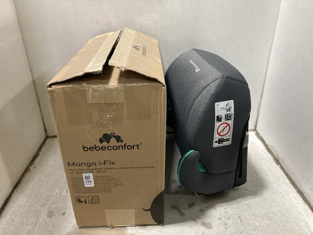 Lot 728  
            Chesterfield SR47 - Parcel Delivery Only 

                
BEBECONFORT MANGA MIX BOOSTER SEAT TO INCLUDE BEBE CONFORT BOOSTER SEAT GREY (LOC...