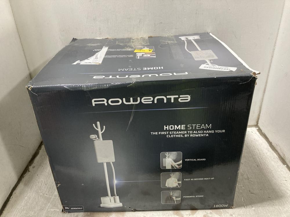 Lot 729  
            Chesterfield SR47 - Parcel Delivery Only 

                
ROWENTA HOME STEAM HAND HELD FABRIC STEAMER (LOCATION: G10)