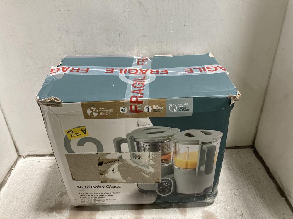Lot 737  
            Chesterfield SR47 - Parcel Delivery Only 

                
BABYMOOV NUTRIBABY GLASS FOOD MAKER ORIGINAL RRP £175 (LOCATION: G10)