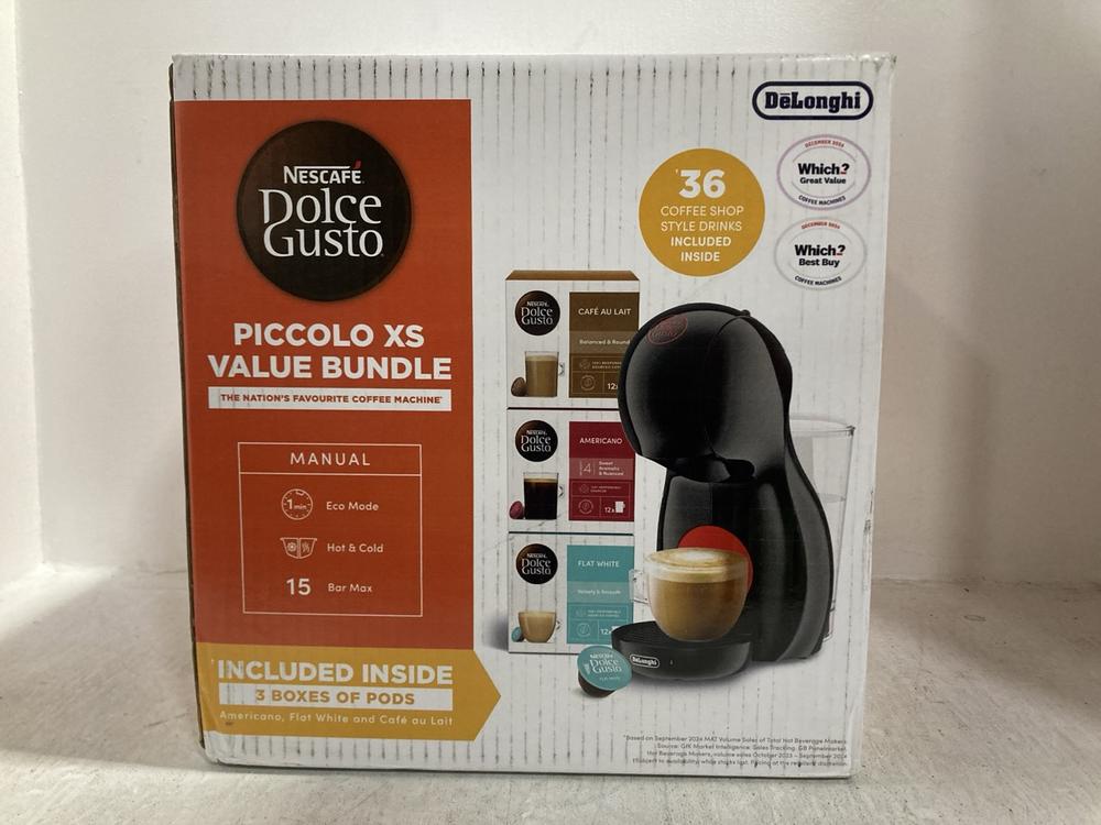 Lot 747  
            Chesterfield SR47 - Parcel Delivery Only 

                
NESCAFE DOLCE GUSTO MINI ME STARTER KIT TO INCLUDE NESCAFE DOLCE GUSTO PICCOLO XS... - Image 4