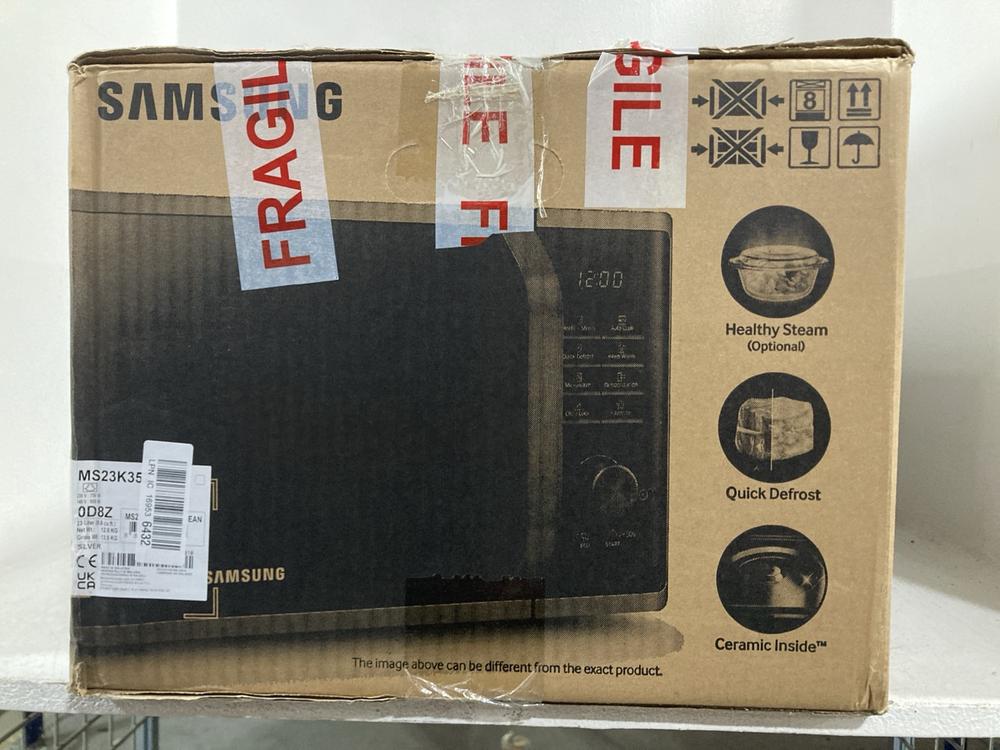 Lot 754  
            Chesterfield SR47 - Parcel Delivery Only 

                
SAMSUNG MICROWAVE OVEN. (LOCATION: G11) - Image 3