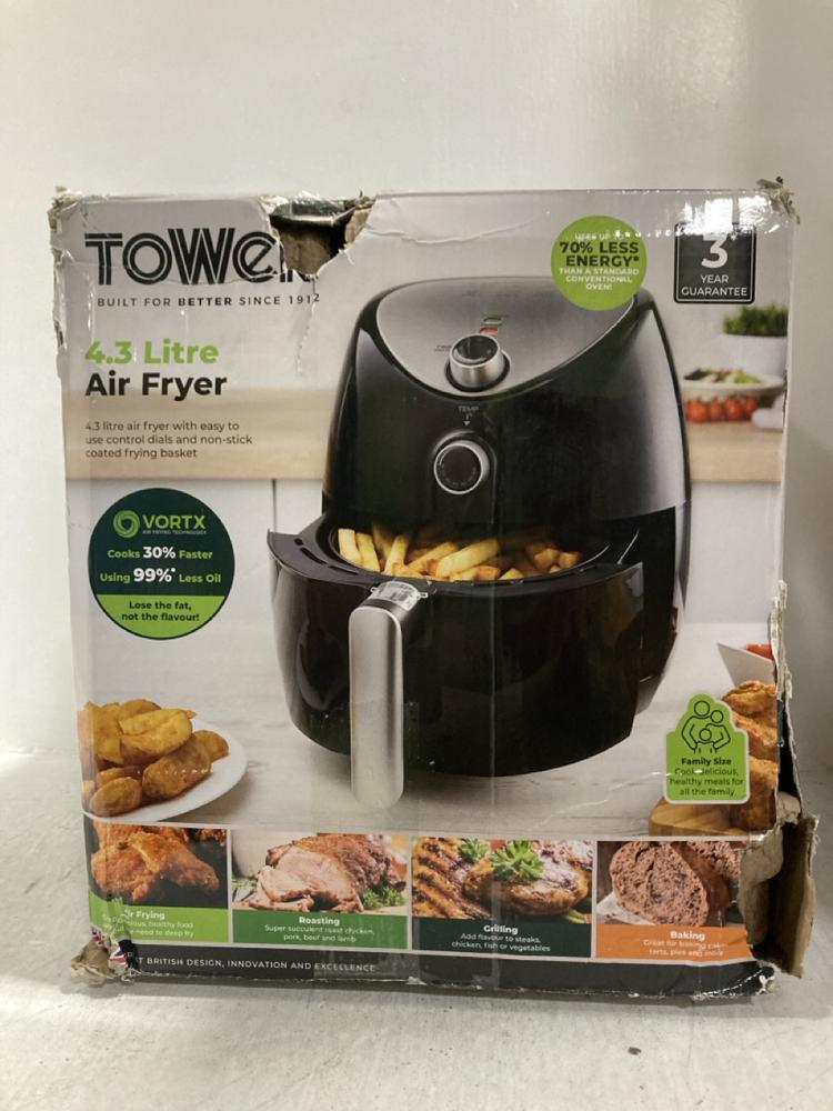 Lot 763  
            Chesterfield SR47 - Parcel Delivery Only 

                
TOWER 4.3L AIR FRYER. (LOCATION: G11)