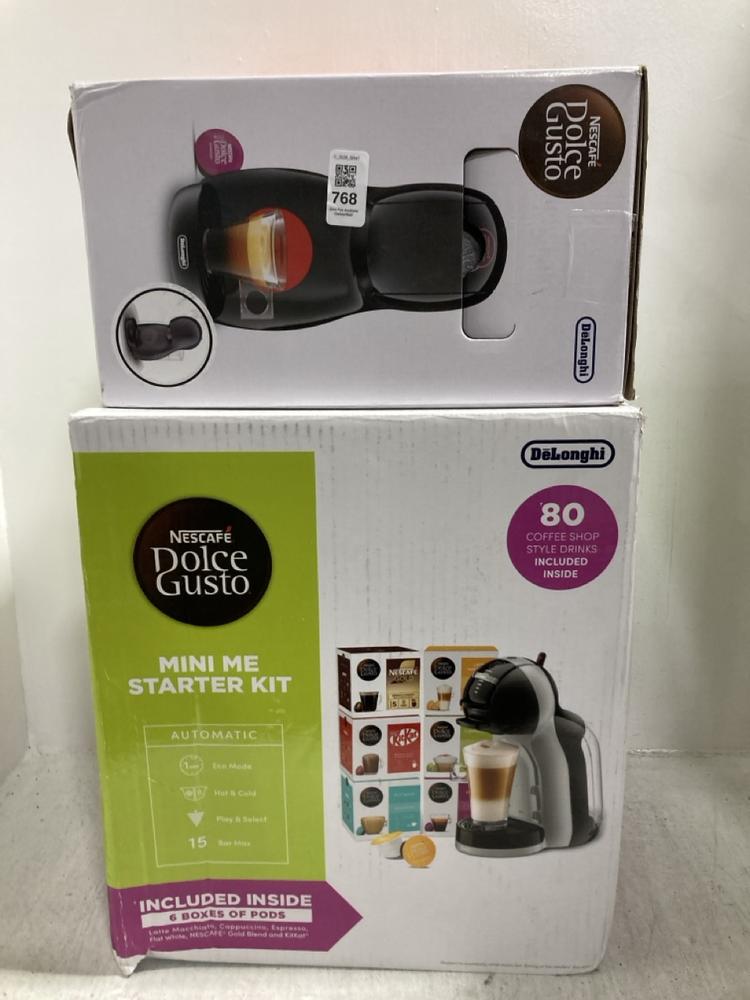 Lot 768  
            Chesterfield SR47 - Parcel Delivery Only 

                
NESCAFE DOLCE GUSTO MINI ME STARTER KIT TO INCLUDE NESCAFE DOLCE GUSTO PICCOLO XS...