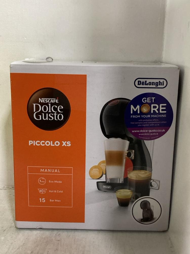Lot 768  
            Chesterfield SR47 - Parcel Delivery Only 

                
NESCAFE DOLCE GUSTO MINI ME STARTER KIT TO INCLUDE NESCAFE DOLCE GUSTO PICCOLO XS... - Image 4