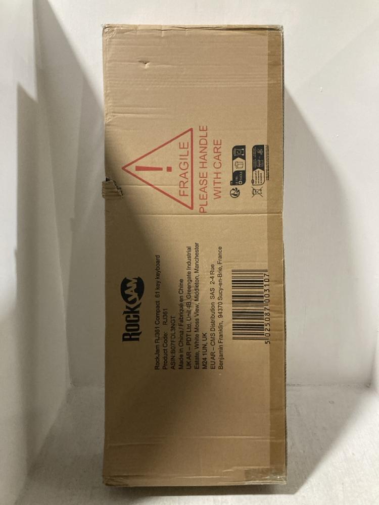 Lot 770  
            Chesterfield SR47 - Parcel Delivery Only 

                
ROCK JAM RJ361 COMPACT 61 KEY KEYBOARD (LOCATION: H1)