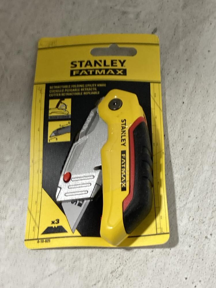 Lot 821  
            Chesterfield SR47 - Parcel Delivery Only 

                
10 X STANLEY FATMAX RETRACTABLE FOLDING UTILITY KNIFE (18+ ADULTS ONLY) TOTAL ORI... - Image 2