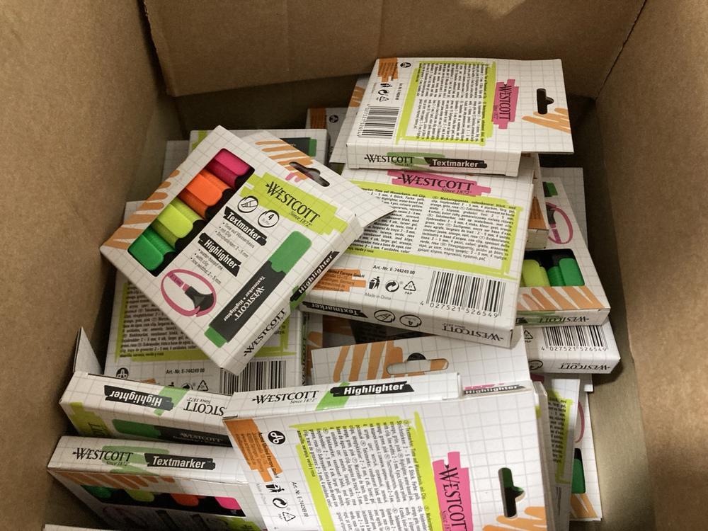 Lot 849  
            Chesterfield SR47 - Parcel Delivery Only 

                
40X WESTCOTT SINCE 1872 TEXT MARKER / HIGHLIGHTER (LOCATION: H1) - Image 4